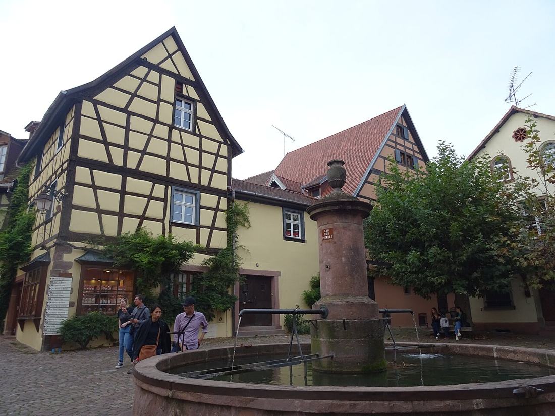 Maisons à colombages à Riquewihr, en Alsace
